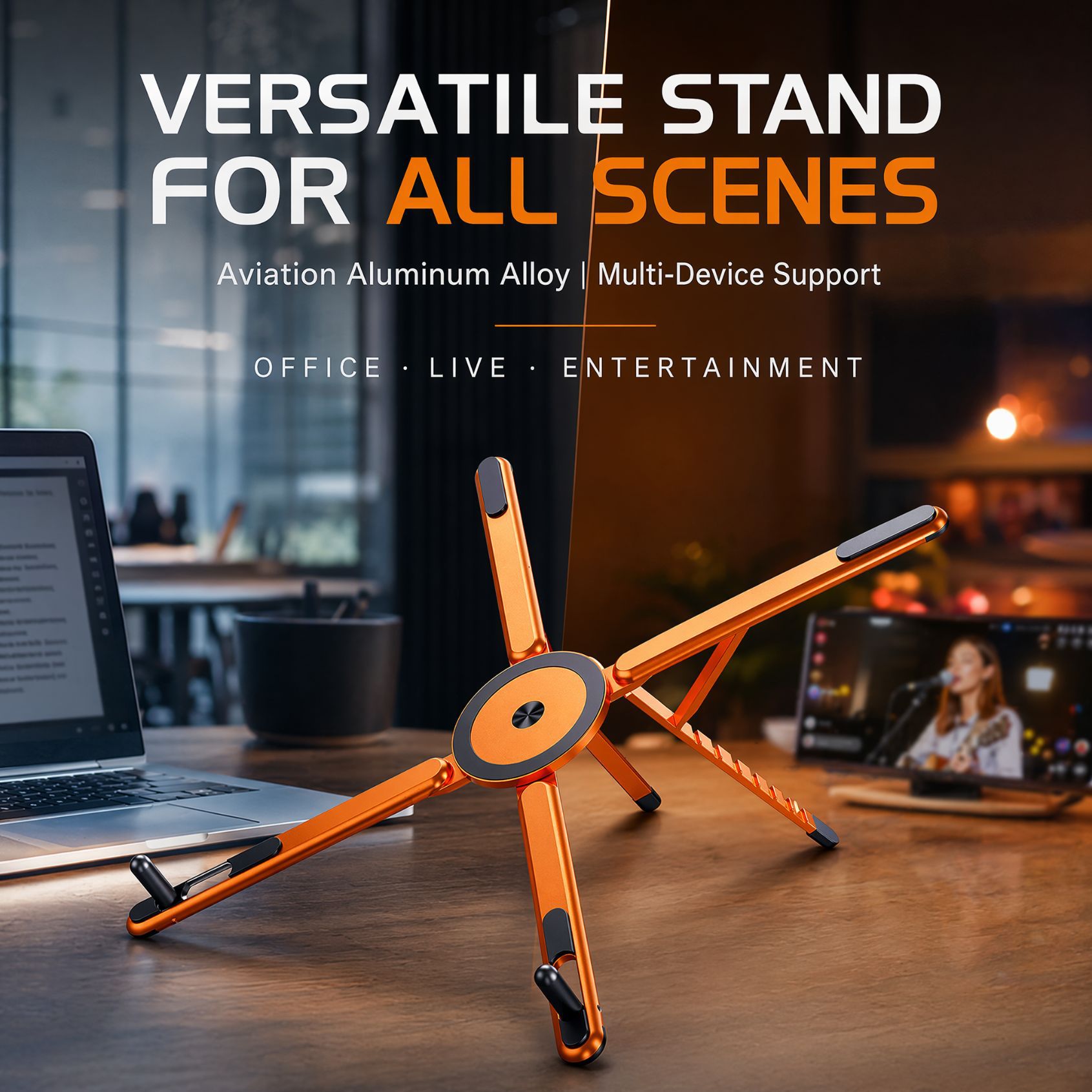 Laptop Accessories Distributor - Katlanabilir Manyetik Dizüstü Bilgisayar Standı Alüminyum