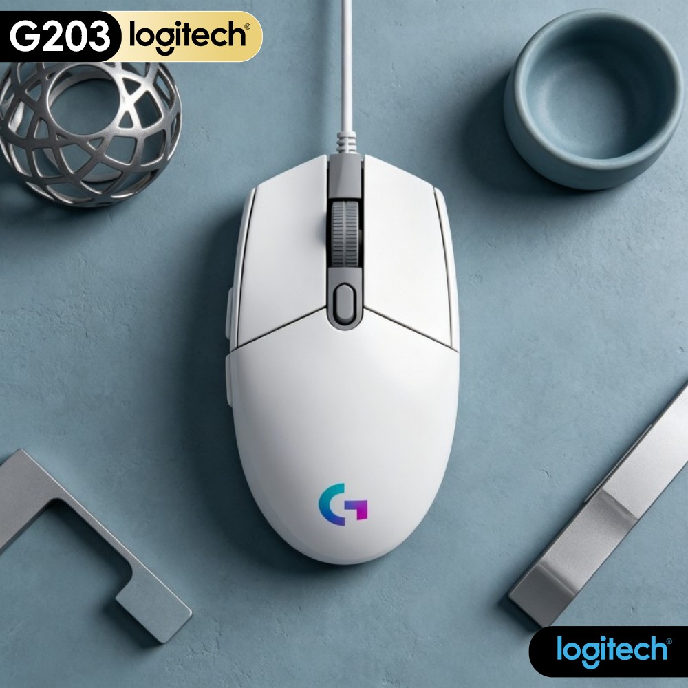 Logitech Mouse G203 - Logitech G203 Kablolu Oyun Mouse'u Kaymaz
