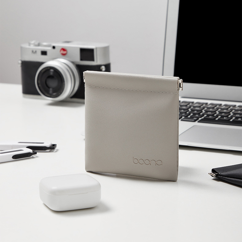 Cable Management Bag - PU Saklama Çantası Kulaklık Bluetooth Veri