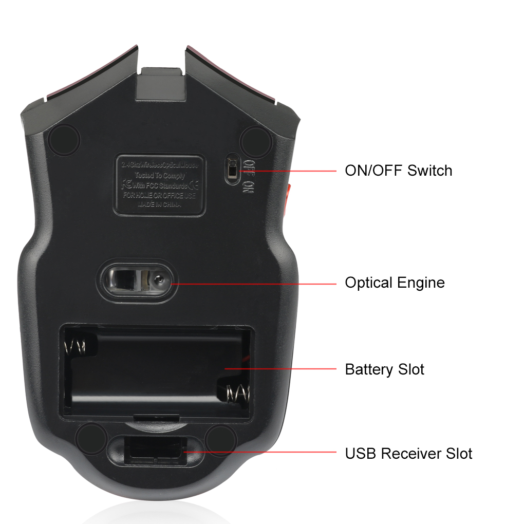 2.4G kablosuz fare 1600 DPI op - Laptop Electronics Accessories incelemesi ve fiyatı