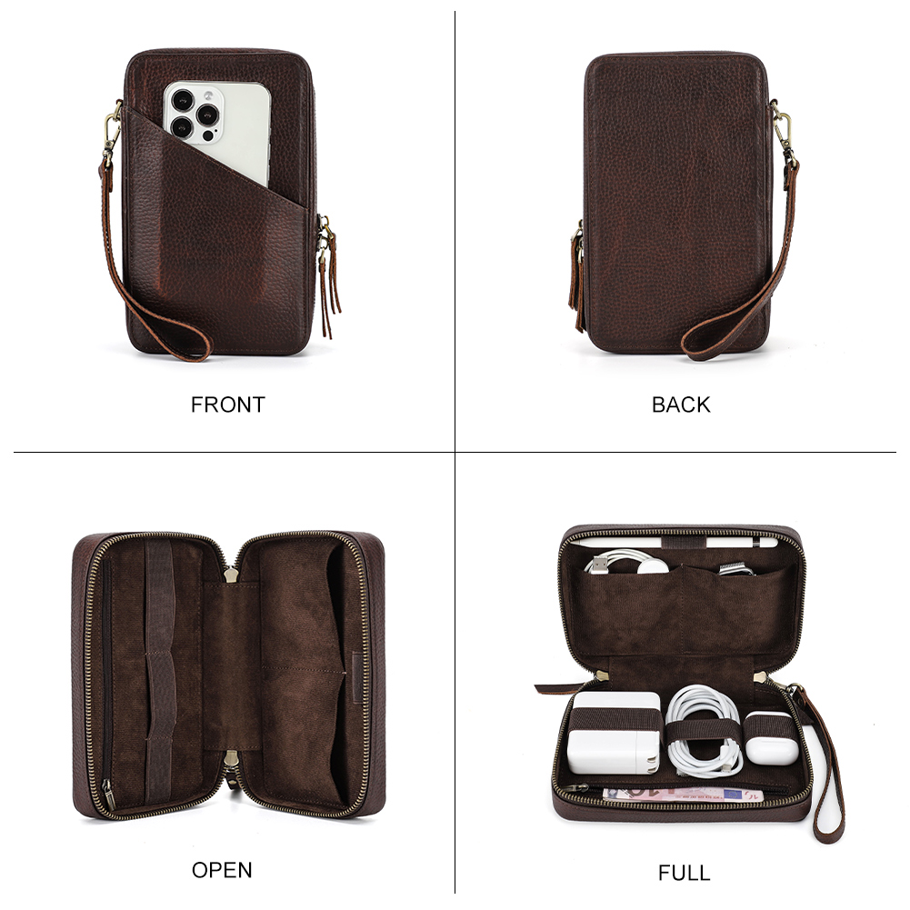 Hakiki deri taşınabilir USB ve - Cable Management Bag incelemesi ve fiyatı