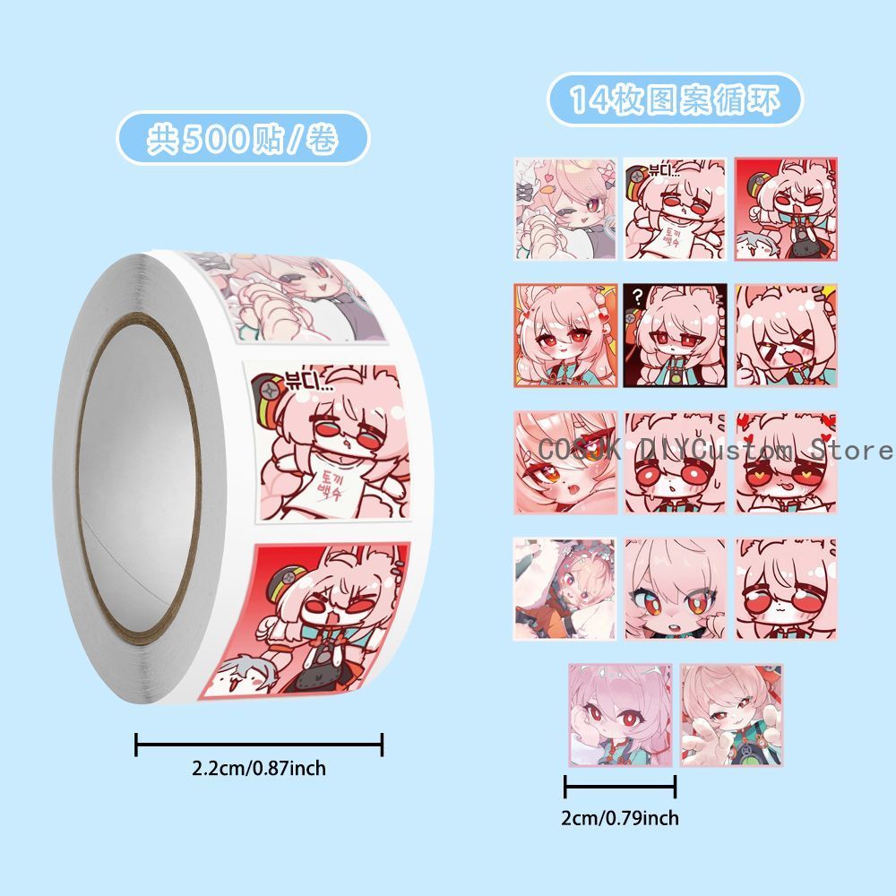 500 Adet/Rulo Anime Zenless Bö - Laptop Accessories For Students incelemesi ve fiyatı