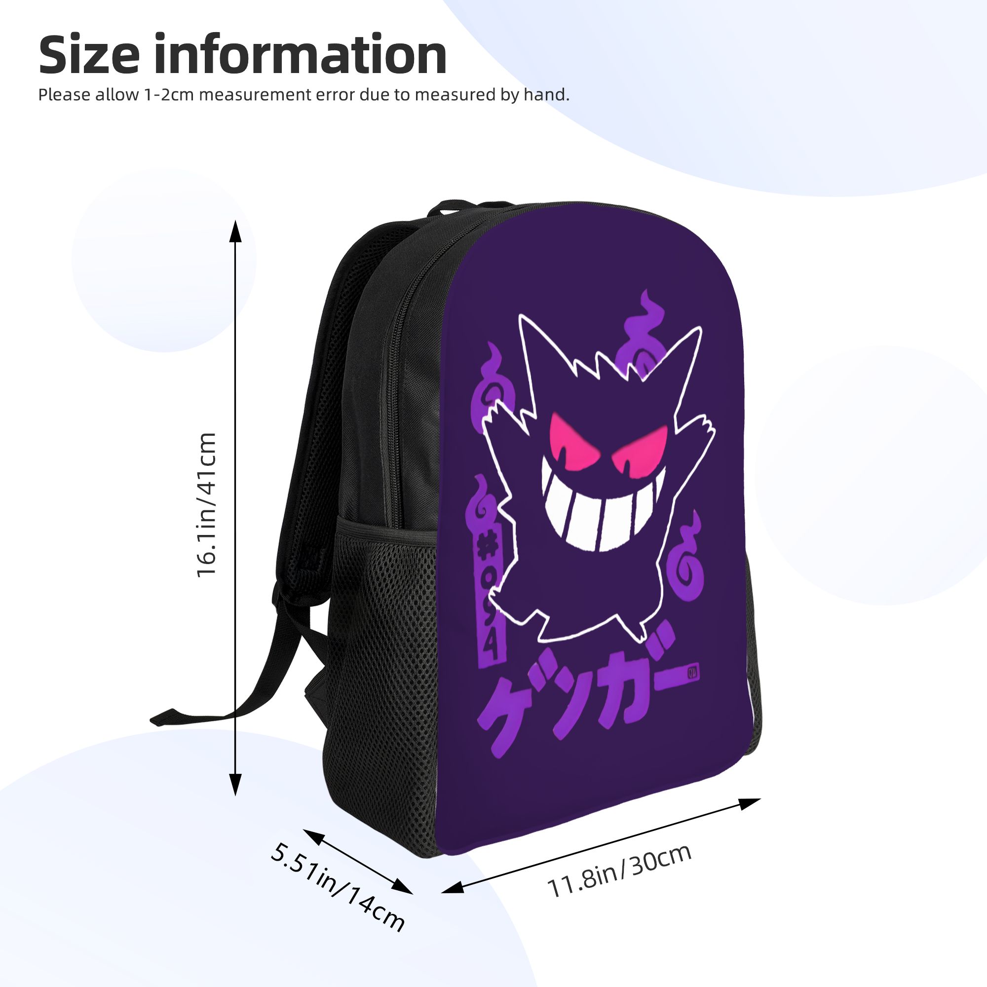 3D Baskılı Pokemon Gengar Sırt - Laptop Accessories For College incelemesi ve fiyatı